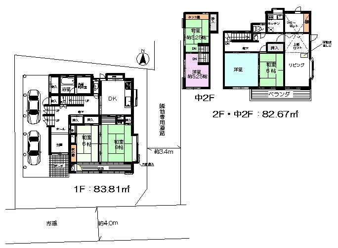 Floor plan. 23.8 million yen, 6LDDKK, Land area 198.4 sq m , Building area 191.27 sq m