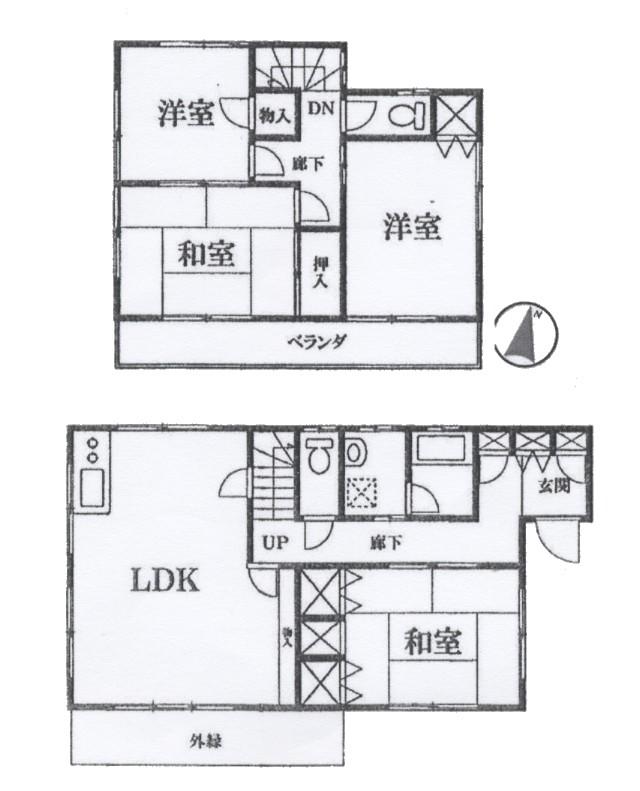 Floor plan. 14.6 million yen, 4LDK, Land area 165.29 sq m , Building area 89.23 sq m