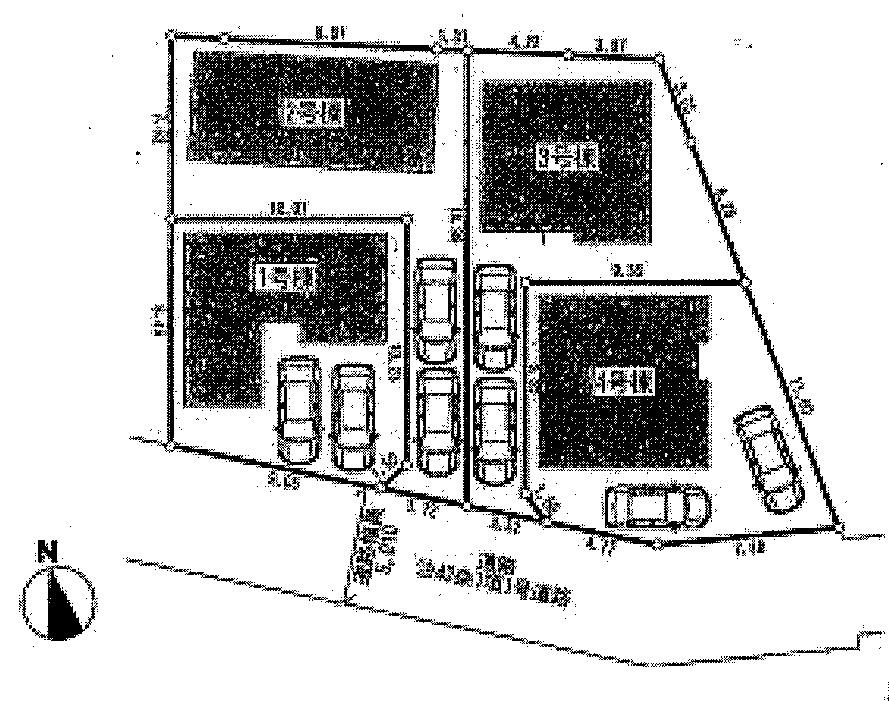 The entire compartment Figure. All four compartment ・ South road!