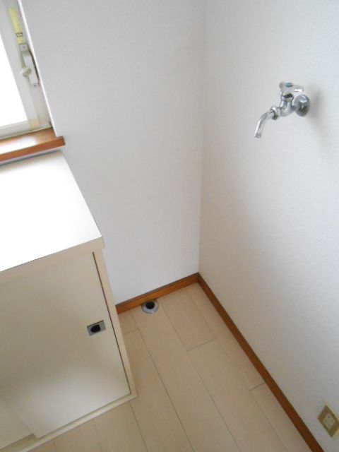 Other room space. Washing machine in the room