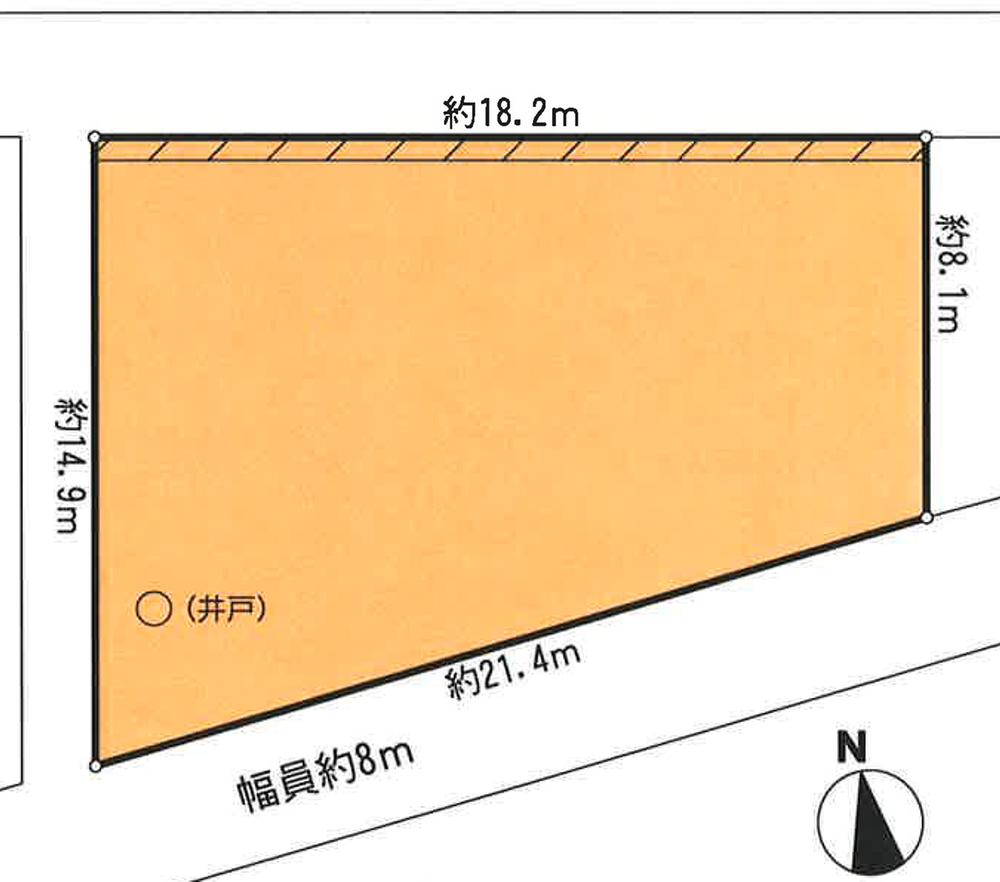 Compartment figure. Land price 15.8 million yen, Land area 191.72 sq m   ◆ It is the property of the three-way corner lot. 