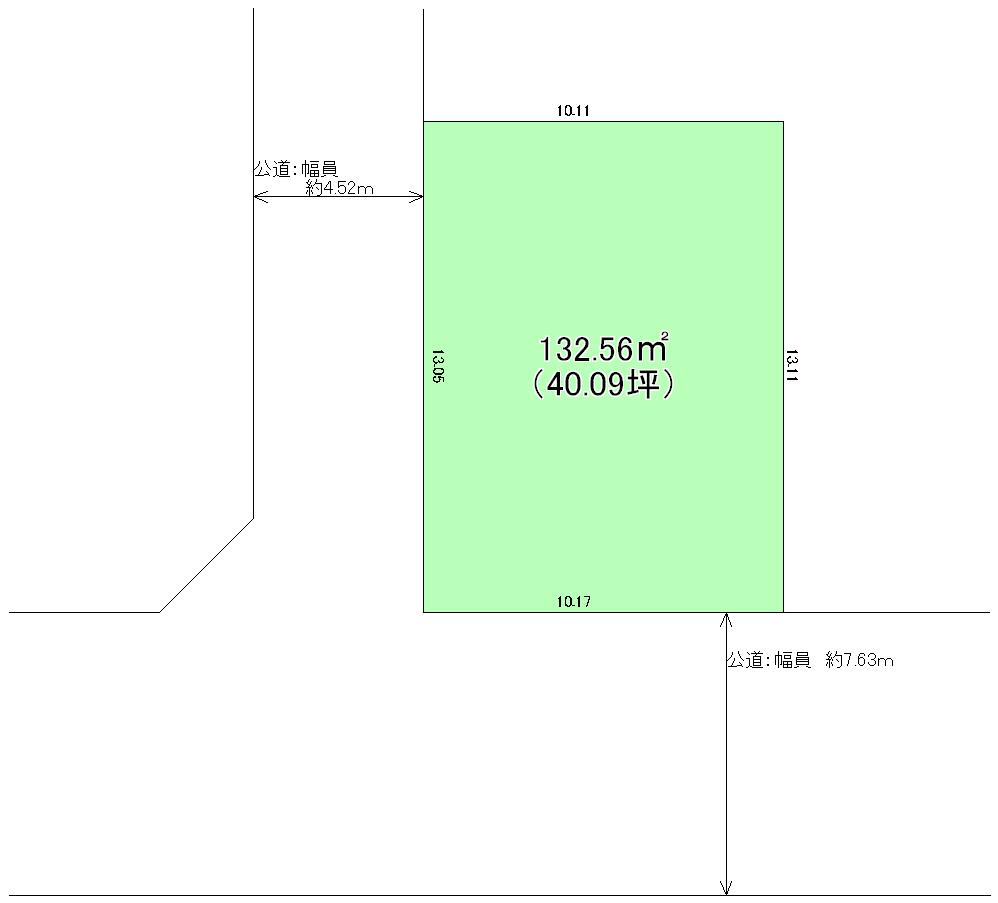 Compartment figure. Land price 23.8 million yen, Land area 132 sq m