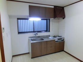 Kitchen. Window with kitchen (gas stove installation settled)