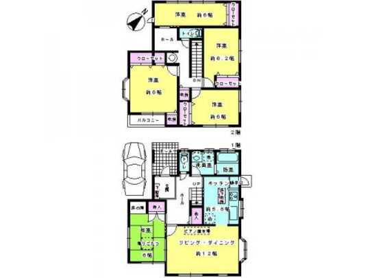 Floor plan. It has become a floor plan of the easy-to-use even large family 5LDK. 