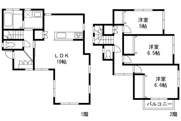 Floor plan. 25,800,000 yen, 3LDK, Land area 115.6 sq m , Building area 91.71 sq m