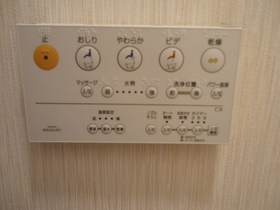 Toilet. With cleaning function toilet seat (operation switch)