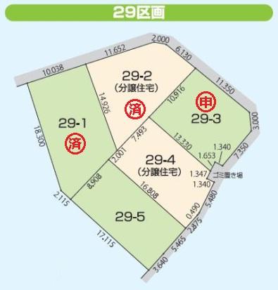 Compartment figure. Land price 18 million yen, Land area 153 sq m compartment view