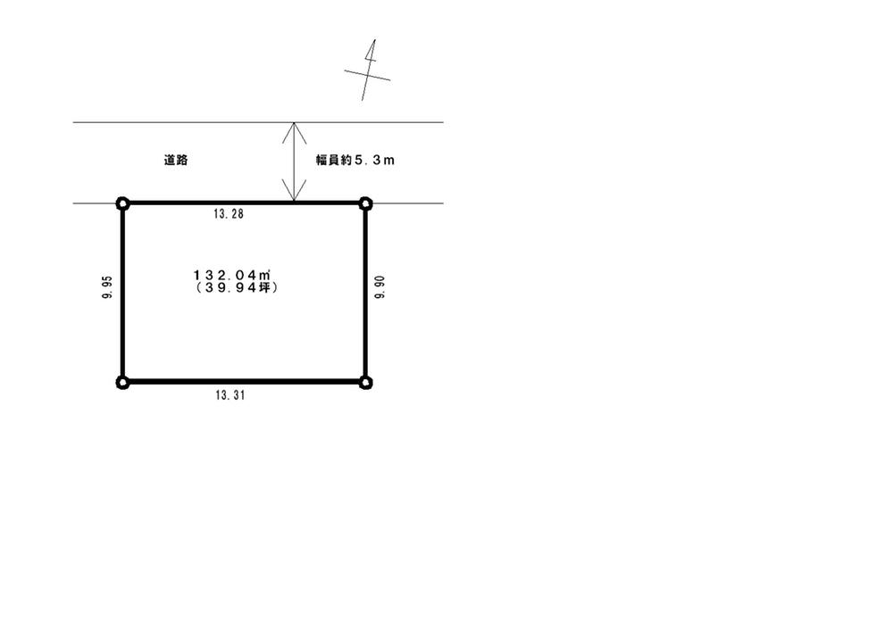 Compartment figure. Land price 19,800,000 yen, Land area 132.04 sq m flat in shaping land