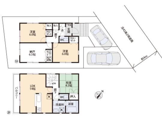 Floor plan. 17.8 million yen, 3LDK, Land area 102.85 sq m , Building area 85.86 sq m floor plan
