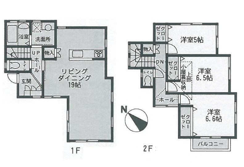 Floor plan. 25,800,000 yen, 3LDK, Land area 117.49 sq m , Building area 91.71 sq m