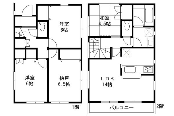 Floor plan. 17.8 million yen, 3LDK+S, Land area 102.85 sq m , Building area 85.86 sq m
