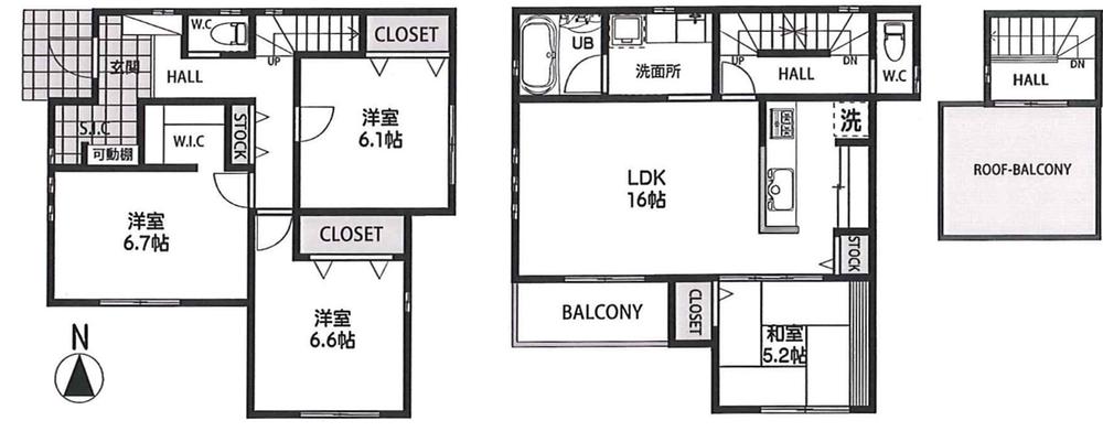 Floor plan. 36,800,000 yen, 4LDK, Land area 132.82 sq m , Building area 108.67 sq m