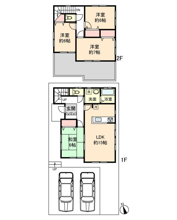 Other. Between the compartment (4) floor plan, Price 26,400,000 yen, Land area 139.15 sq m , Building area 98.53 sq m , Building confirmation No. H25SHC119452