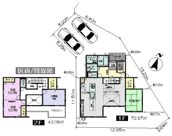 Floor plan. 32,800,000 yen, 4LDK + S (storeroom), Land area 194.7 sq m , Building area 115.93 sq m