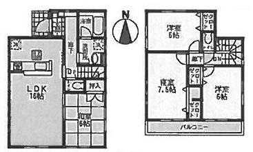 Floor plan. (9), Price 25,800,000 yen, 4LDK, Land area 172.72 sq m , Building area 93.96 sq m