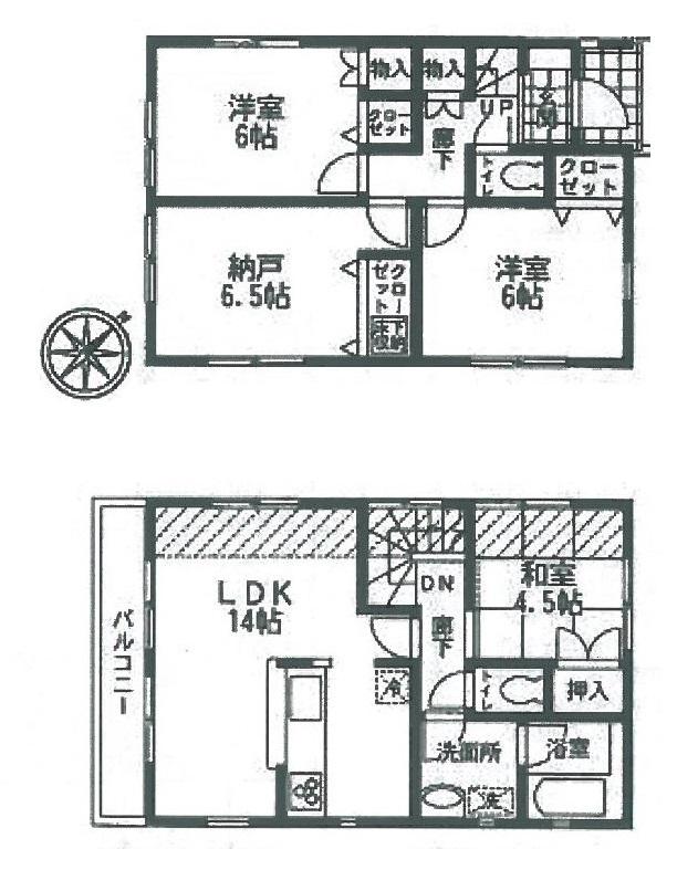 Floor plan. 17.8 million yen, 3LDK + S (storeroom), Land area 102.85 sq m , Building area 85.86 sq m
