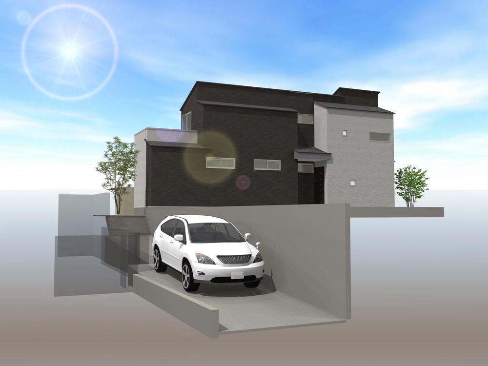 Rendering (appearance). (G Building) Rendering ◎ living spacious 18 Pledge, It is with the courtyard! ◎ is a 10-minute walk from the train station ◎ fashionable urban designer House ☆ 