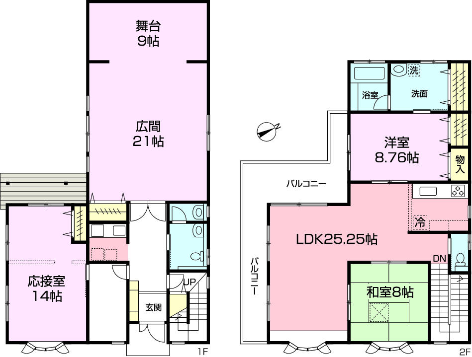 Floor plan. 34,500,000 yen, 4LDK + 2S (storeroom), Land area 255.76 sq m , Building area 199.89 sq m renovation completed