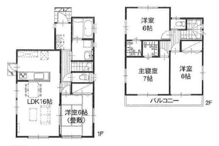 Floor plan. (Osumidai 3 Building), Price 28,400,000 yen, 4LDK, Land area 181.65 sq m , Building area 98.32 sq m