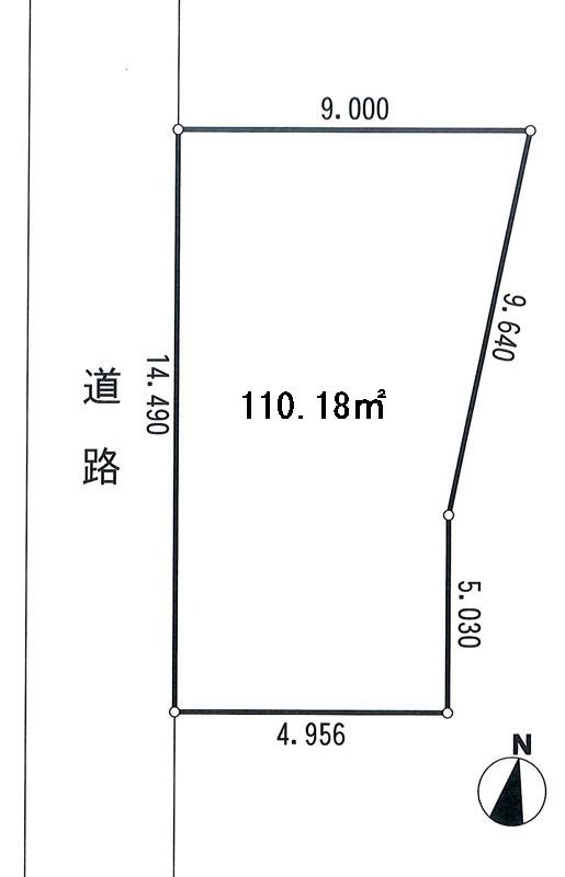 Compartment figure. Land price 13.8 million yen, Land area 110.18 sq m
