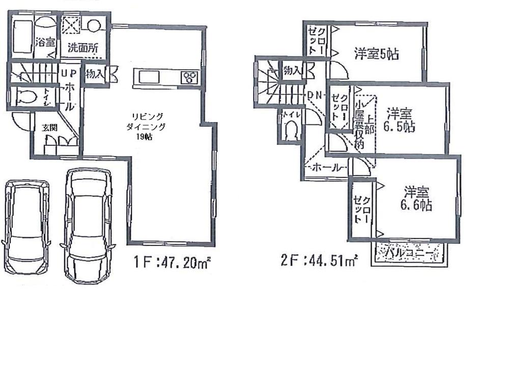 Floor plan. 25,800,000 yen, 3LDK, Land area 117.49 sq m , Building area 91.71 sq m
