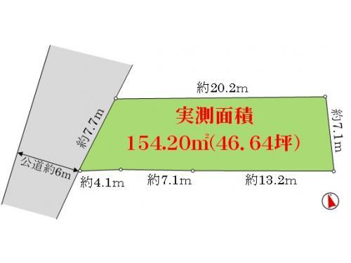 Compartment figure. Land price 13 million yen, Land area 145 sq m