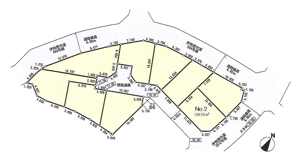 Compartment figure. Land price 15.8 million yen, Land area 126.52 sq m