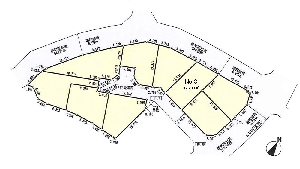 Compartment figure. Land price 14.8 million yen, Land area 125.09 sq m
