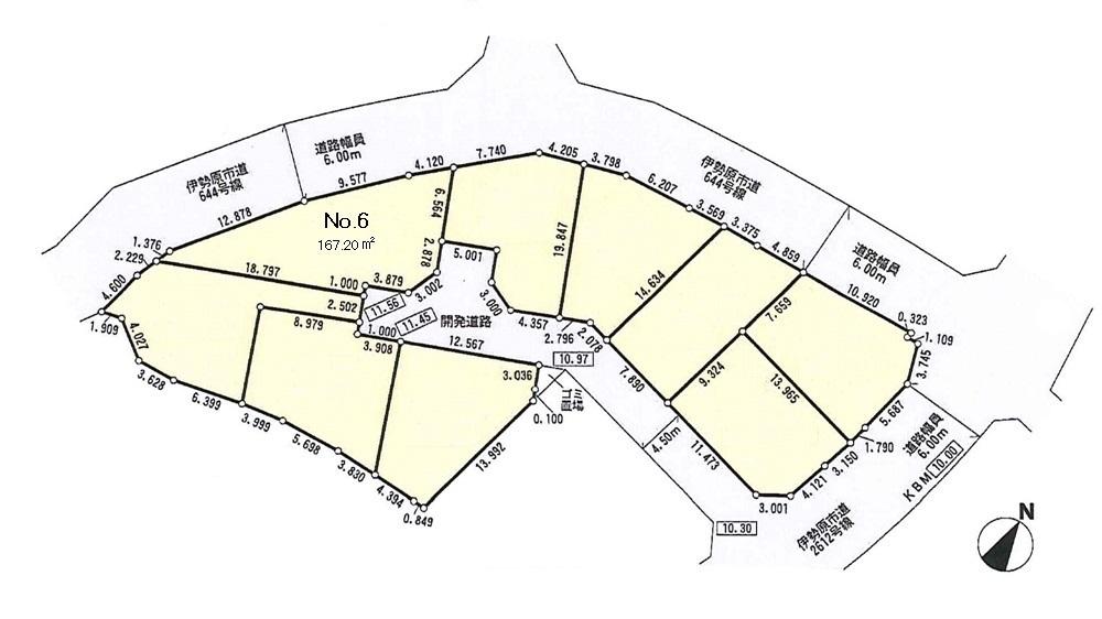 Compartment figure. Land price 14.8 million yen, Land area 167.2 sq m