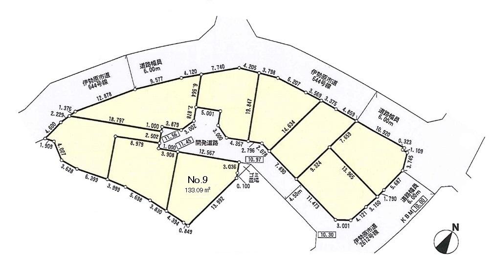 Compartment figure. Land price 14 million yen, Land area 133.09 sq m