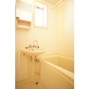 Bath. There is a window