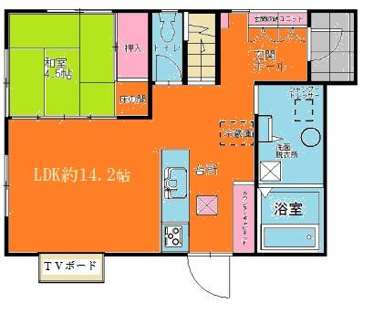 Floor plan. 35,500,000 yen, 4LDK + S (storeroom), Land area 135.2 sq m , Building area 104.06 sq m 1 floor living