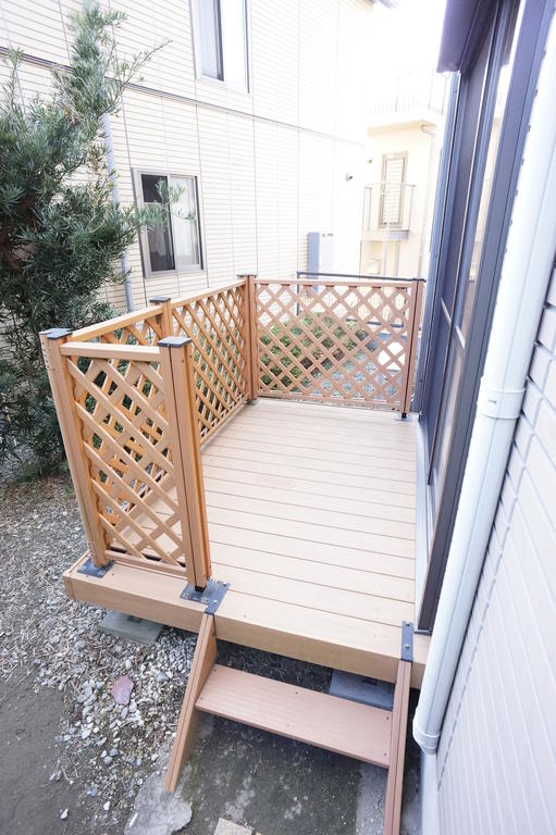 Other. Wood deck outside the living room ・ There are outside faucet!