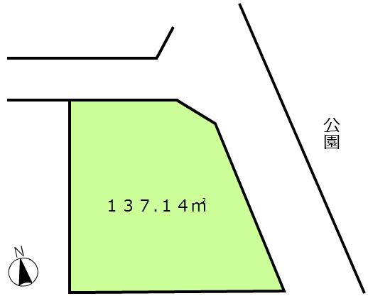 Compartment figure. Land price 27,800,000 yen, Land area 137.14 sq m