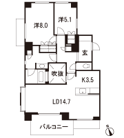 Floor: 2LDK + TR, the occupied area: 75.49 sq m, Price: TBD