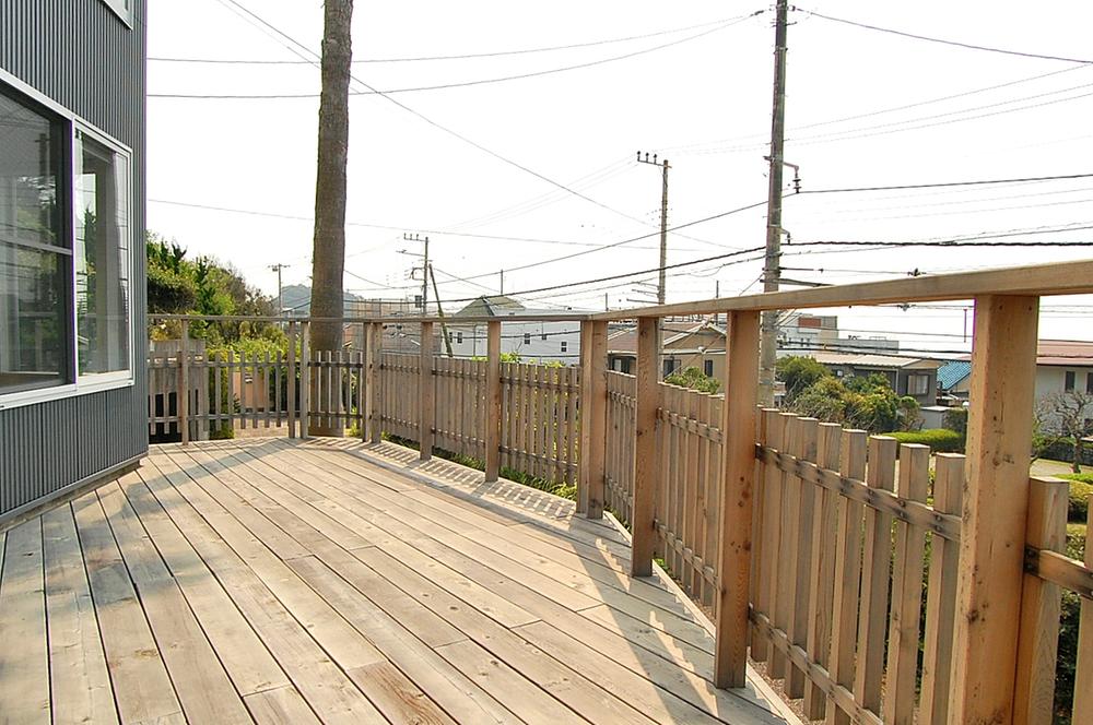 Local appearance photo. Wood deck