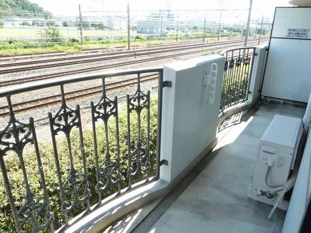 Balcony. A view from the veranda