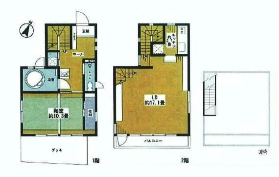 Floor plan. 42,800,000 yen, 1LDK, Land area 106.27 sq m , Building area 80.62 sq m