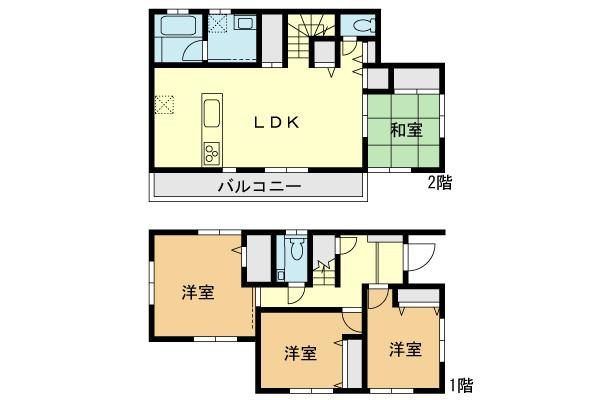 Floor plan. 39,800,000 yen, 4LDK, Land area 165.71 sq m , Building area 102.68 sq m