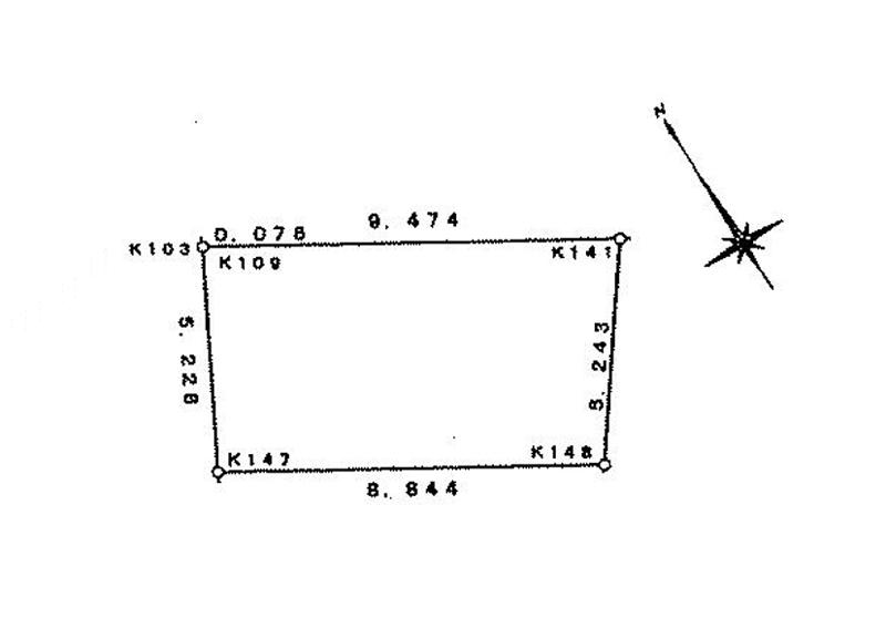 Compartment figure. Land price 29,800,000 yen, Land area 48.04 sq m