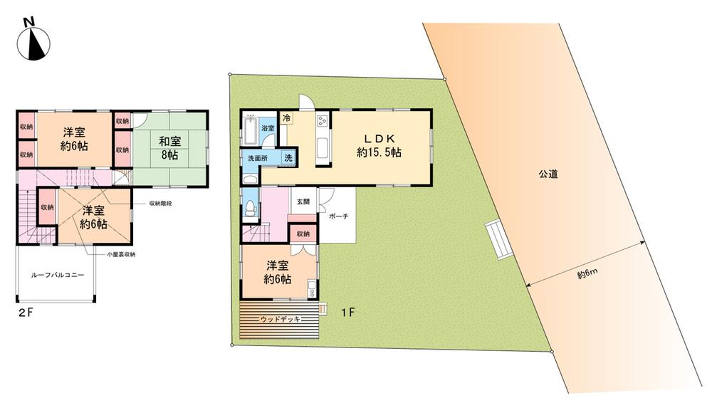 Floor plan. 39,800,000 yen, 4LDK, Land area 166.13 sq m , Building area 101.01 sq m