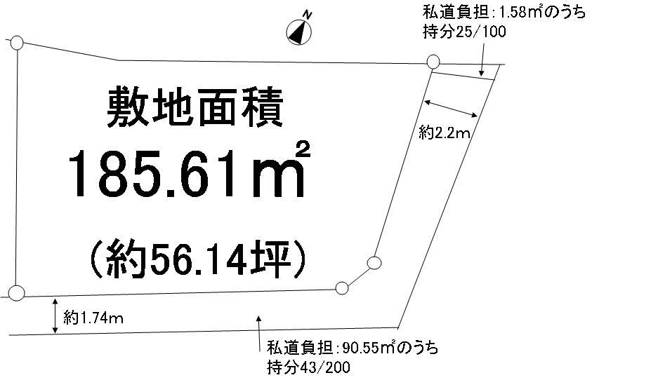 Compartment figure. 49,800,000 yen, 3LDK, Land area 185.61 sq m , Building area 122.55 sq m
