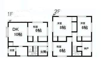 Floor plan. 25,800,000 yen, 4DK + S (storeroom), Land area 93.62 sq m , Building area 99.37 sq m