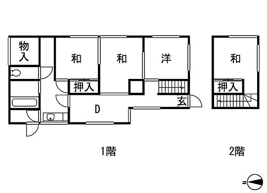 Floor plan. 19,800,000 yen, 3K, Land area 146.72 sq m , Building area 29.75 sq m floor plan