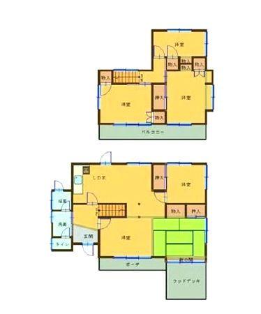 Floor plan. 35,800,000 yen, 4LDK, Land area 319 sq m , Building area 100.04 sq m
