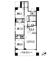 Floor: 3LDK + N + 3WIC + TR, the occupied area: 89.15 sq m, Price: TBD