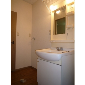 Washroom. Left behind is the Laundry Area