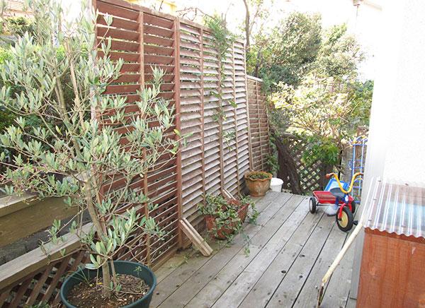 Balcony. First floor wood deck