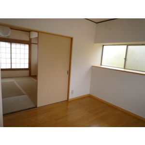Living and room. Second floor of the Western and Japanese-style rooms are separated by a sliding door