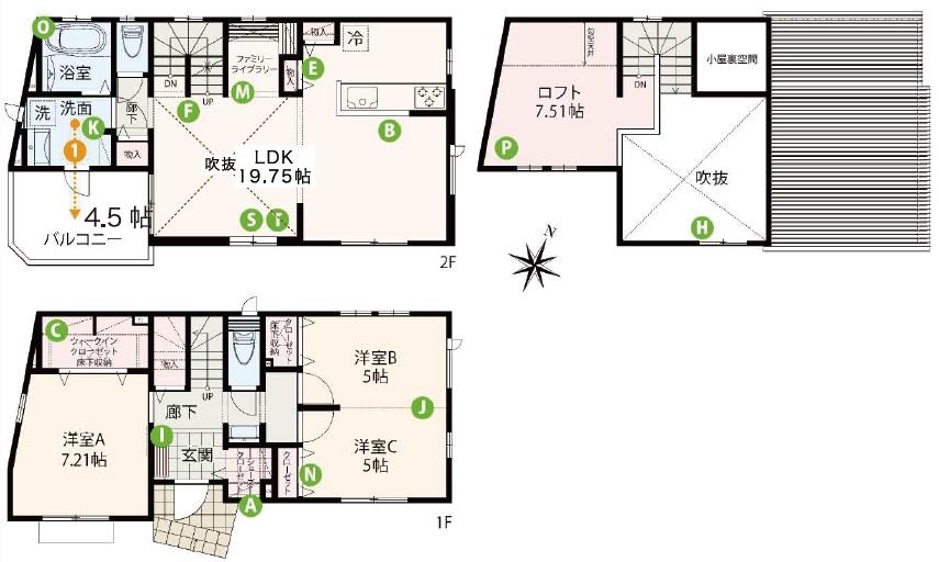 Floor plan. 41,800,000 yen, 3LDK, Land area 99.19 sq m , Building area 99.11 sq m